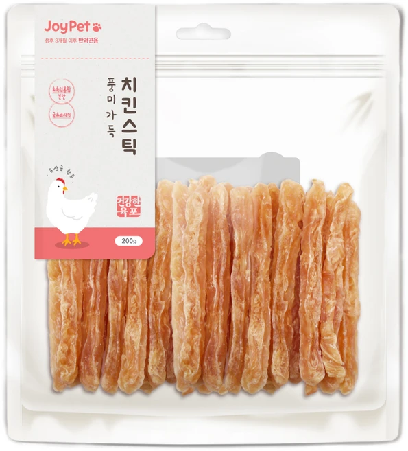 조이펫 강아지 풍미가득 건강한 육포, 200g, 1개, 치킨스틱 - 쿠팡