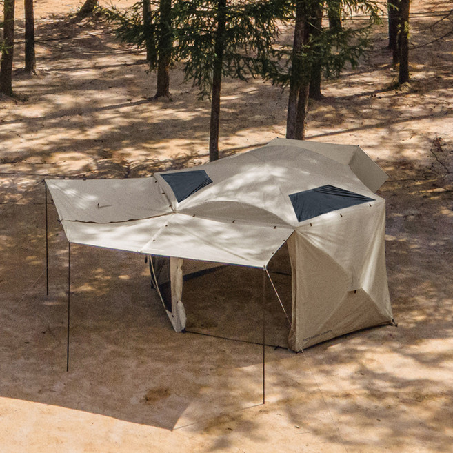 아이두젠 반타곤 원터치 텐트 파워쉴드 육각 풀 플라이 방한 커버 + 보관가방, 탄