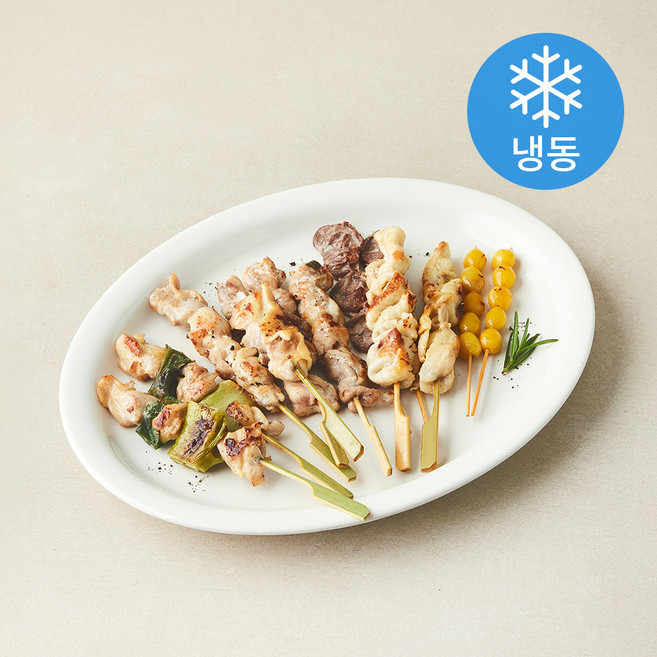 지엔씨푸드 닭한마리 모듬꼬치 (냉동), 370g, 1개