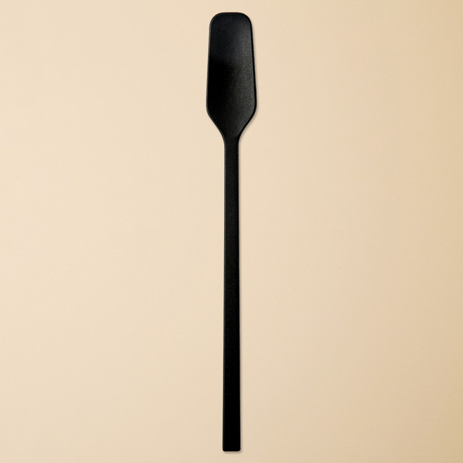 이지실리 스퀘어 실리콘 다용도 티 버터 잼스푼, 블랙, 1개