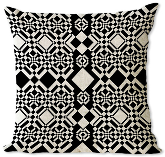 홈플로우 고급스러운 패턴 포인트 인테리어 솜미포함 쿠션커버