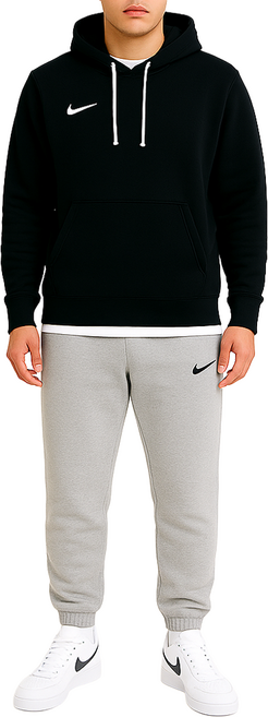 NIKE 耐吉 男款 NSW Swoosh 連帽T恤 + 束口褲運動套裝