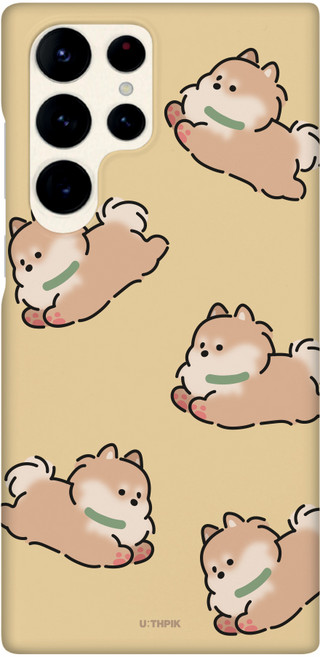 유스픽 디자인 하드 휴대폰 케이스 왕왕귀여워