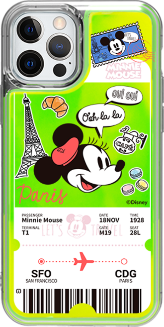 아이컬러즈 디즈니 시티 트래블 네온 아쿠아 휴대폰 케이스