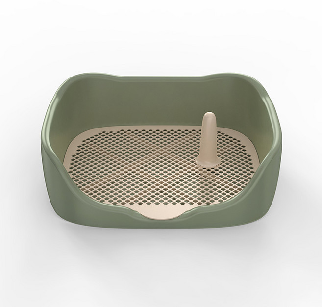 파스텔펫 강아지 모던 튐방지 배변판 FREE, 그린, 1개