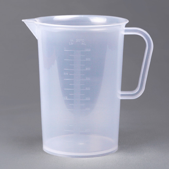 PP 반투명 계량컵, 화이트, 1L, 1개