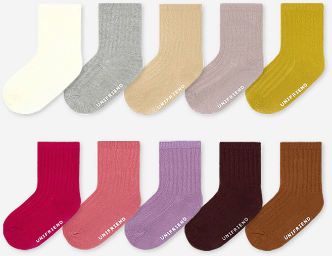 유니프랜드 여아용 데일리 양말 10종세트