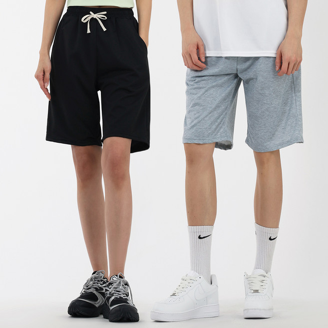 엘쏘 남여공용 베이직 트레이닝 반바지 2종 세트