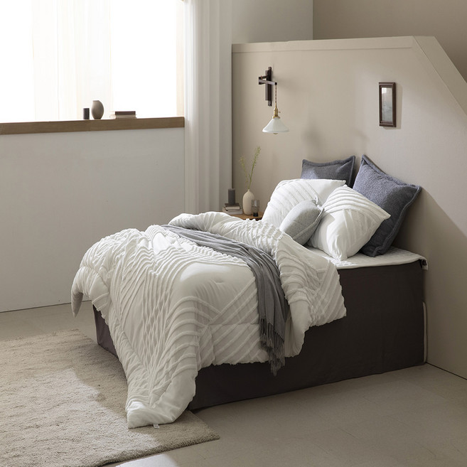 더플레오 터프팅 워싱 차렵이불 세트