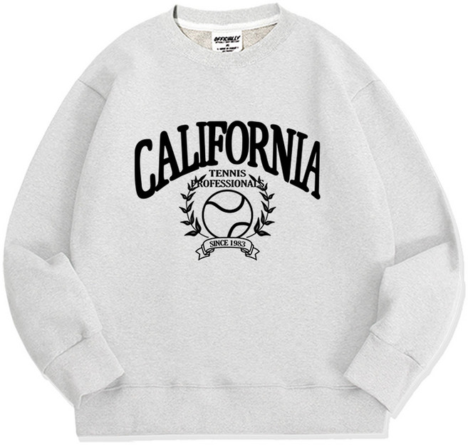 오티디 면 100 쮸리 기모 오버핏 캘리테니스 맨투맨