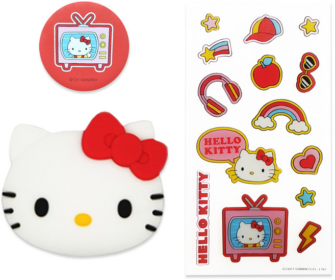 산리오 휴대폰 팝톡 플러스 세트, 헬로키티, 1세트