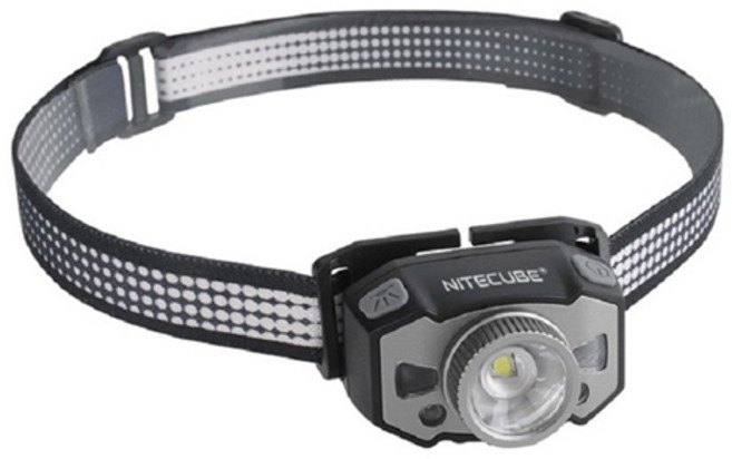 나이트큐브 충전식 모션센서 헤드랜턴 NH-05, 블랙, 1개