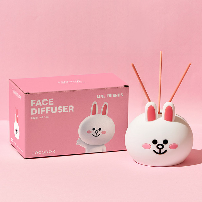 코코도르 라인프렌즈 페이스 디퓨저 코니, 양재동꽃시장, 200ml, 1개