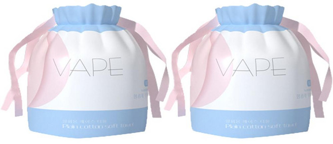 韓國 VAPE 寶貝 捲筒式一次性洗臉巾 80張, 2入, 白色