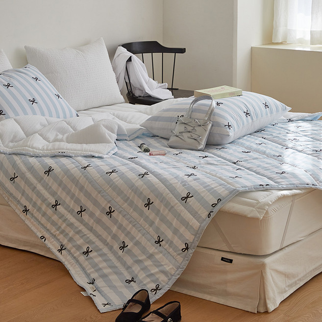 마틸라 썸머가드 시어서커 양면 여름 차렵이불 베개커버 세트