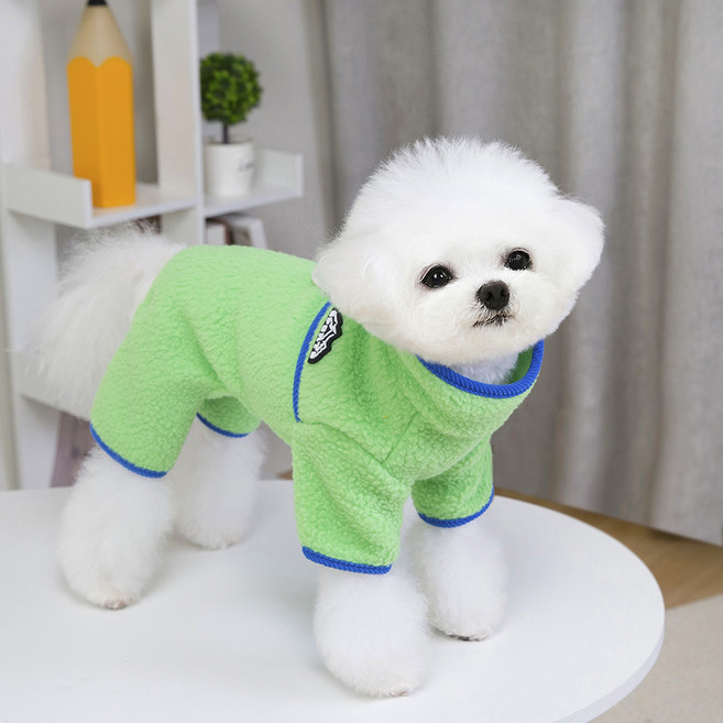 파스텔펫 반려동물 마운틴 플리스 올인원, 그린, 1개