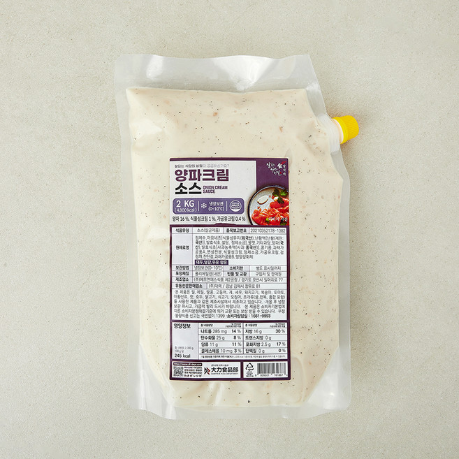 잘식비 양파크림 마요소스, 2kg, 1개
