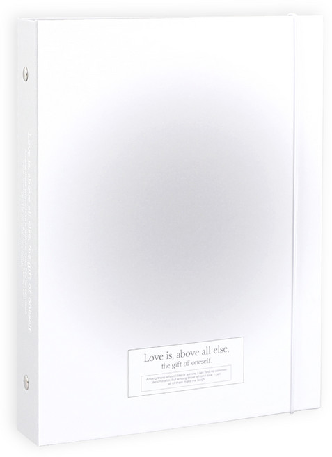 워너디스 블러쉬 A5 6공 포카 바인더 커버, 그레이, 1개