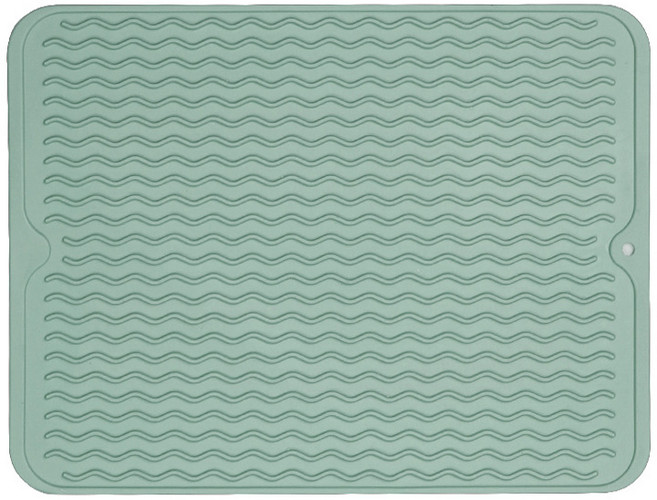 씨오브비 실리콘 식기 건조 매트 40 x 30.5 cm, 1단, 민트, 1개