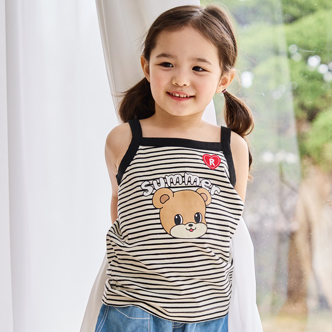 로토토베베 아동용 통기성 캐리 민소매 티셔츠