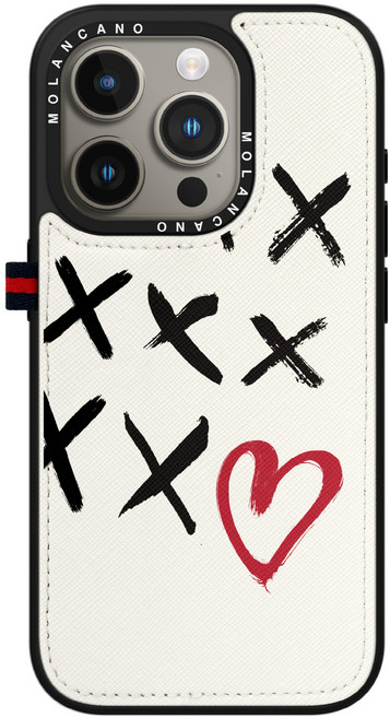 모란카노 시크릿 카드포켓 가죽 디자인 휴대폰 케이스