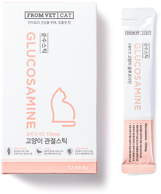 프롬벳 고양이 순수스틱 영양제, 12회분, 뼈/관절강화, 1개