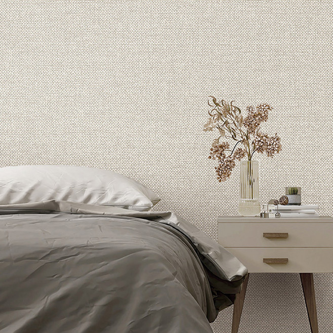 코스모스벽지 앨리스 합지 대폭 롤벽지, 웜그레이(45242-4)