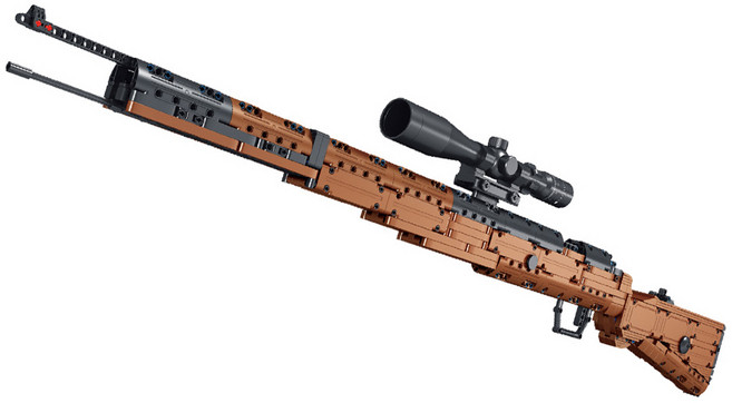 레프리카 블럭테크닉 98K 카구팔 스나이퍼 블럭총 1022피스 CBT113106, 혼합색상, 1개