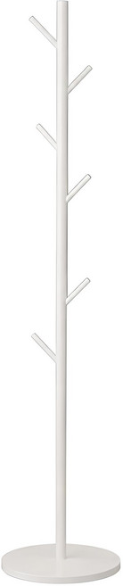 IKA 宜卡家居 鐵藝衣帽架 樹枝款 W221, 白架 + 白岩