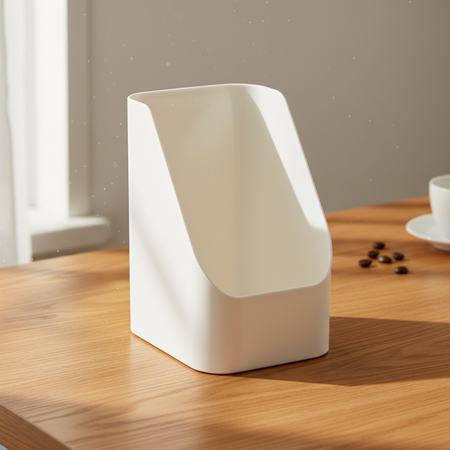 조인메이드 아크릴 데스크 수납 파일꽂이, 화이트, 1개