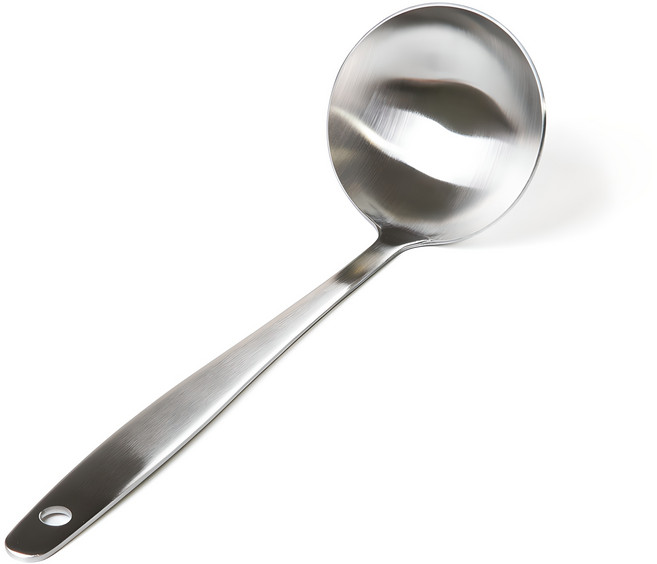 CHEFLINE 廚房工具艾菲爾不鏽鋼湯勺, 銀色, 1支