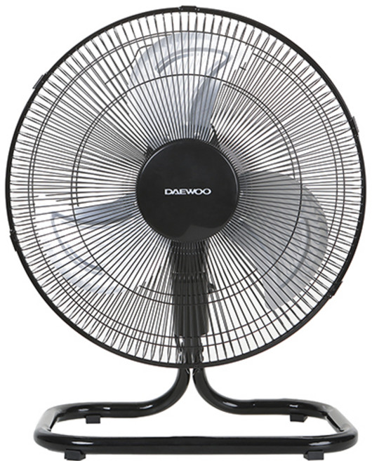 대우 좌우회전 3단 대형 공업용 업소용 선풍기 40cm, 블랙, DEF-DF1600L
