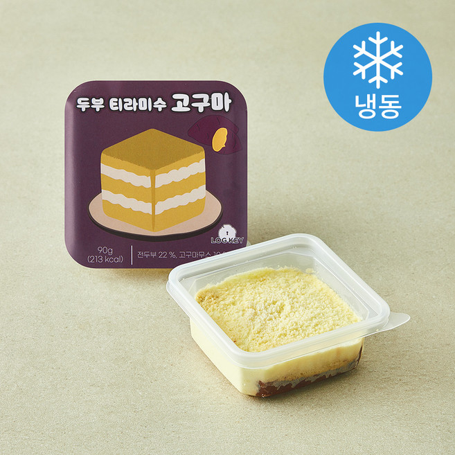 록키 두부 티라미수 고구마 (냉동), 90g, 2개