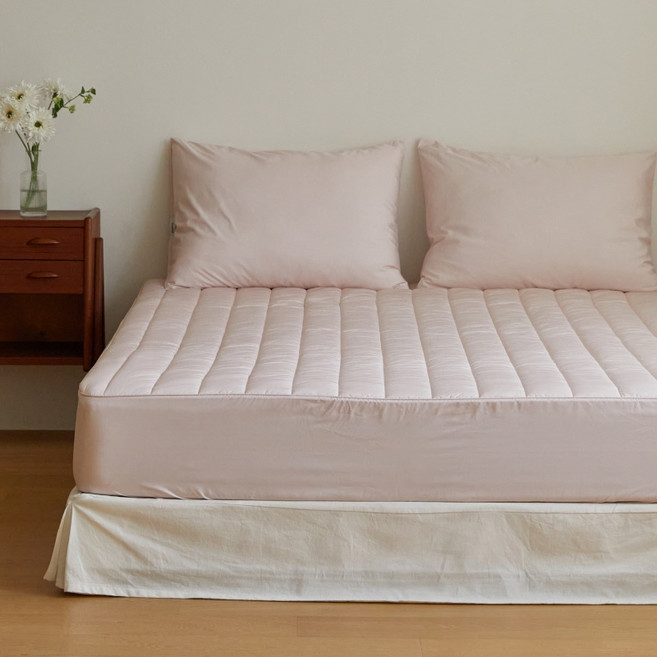 마틸라 포그 실크코튼필 누빔 매트리스 커버