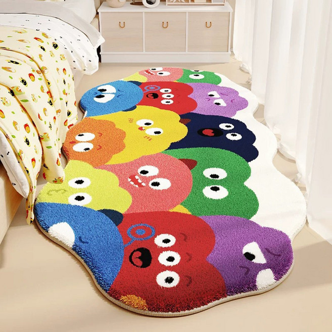 데이소이 리틀 몬스터 귀여운 인테리어 미니 러그 12 우울 구름