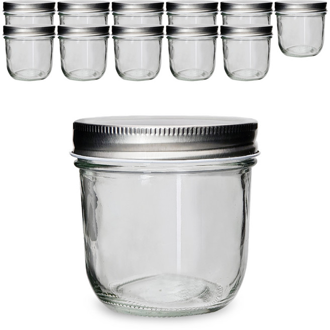 미르코리아 젤리 유리 공병, 12개, 300ml