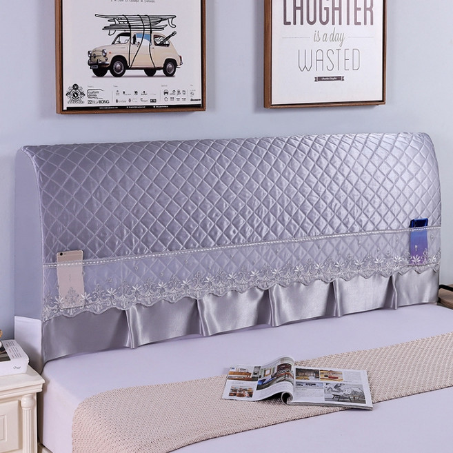 빈테리어 글로시 레이스 침대 헤드 커버, TYPE 03, 1개