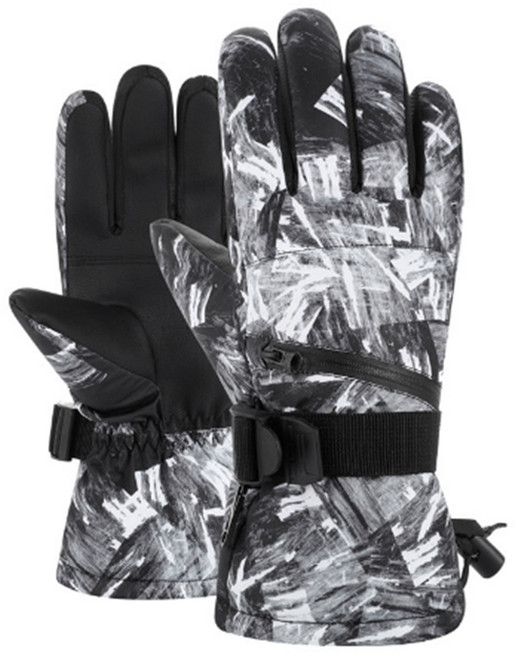 알로데 유니크한 지퍼수납 스키장갑, A 001, 1개