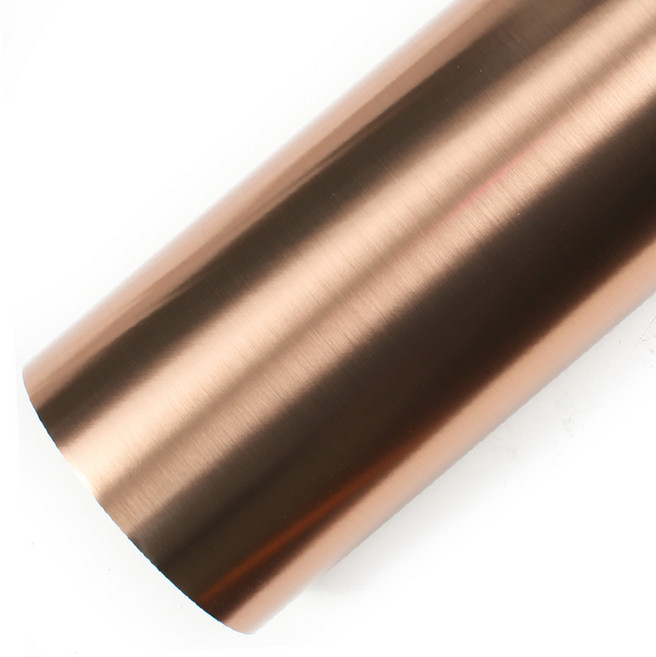 로즈로사 헤어라인 메탈 몰딩 인테리어필름 HL243, 브론즈, 폭 20cm x 길이 10m