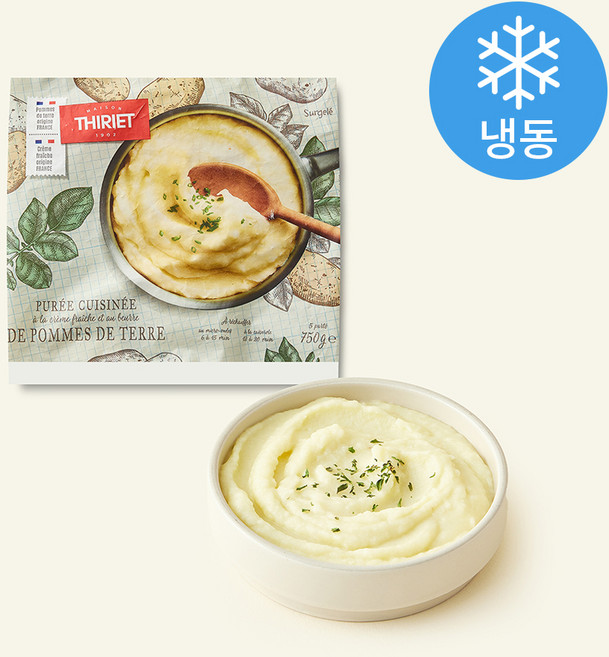 THIRIET 매쉬드 포테이토 퓨레 (냉동), 750g, 1개