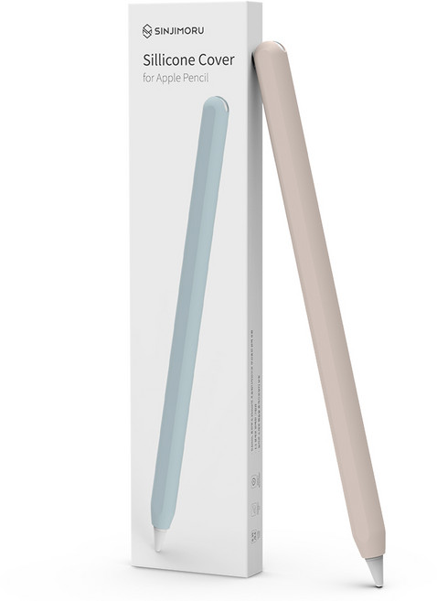 신지모루 슬림 애플펜슬 프로 2세대 실리콘 케이스, 핑크 샌드, 1개