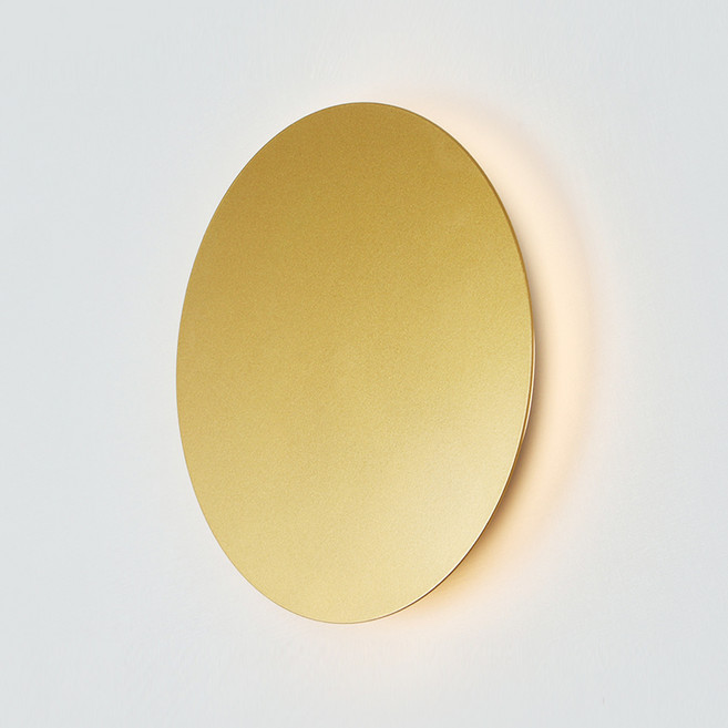멜리빙 DS 코르 플리커프리 원형 벽등 LED10W 300, 골드