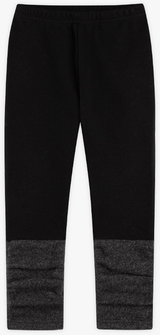 월튼키즈 여아용 토시퍼 배색 융기모 레깅스