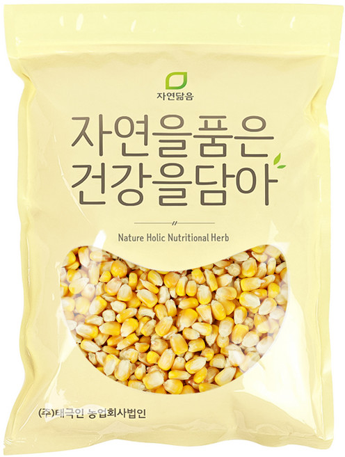 자연닮음 국내산 말린 노란 옥수수알갱이, 1kg, 1개