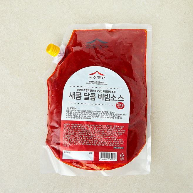 고추명가 새콤달콤 비빔소스, 2kg, 1개
