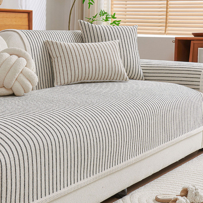 지앤와이 피노 스트라이프 사계절 논슬립 소파패드