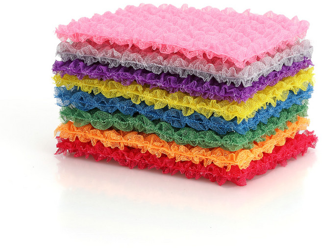 엠보싱 수세미 세트, 8개입, 1개