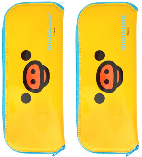 리락쿠마 멀티 케이스 얼굴, 옐로우, 2개