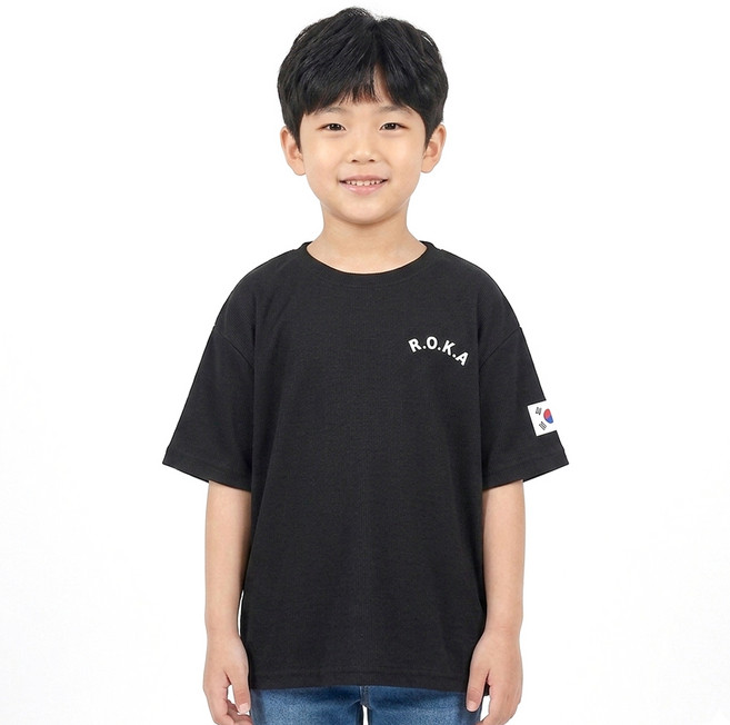 아동용 냉감 통기성 반팔 코리아 로카 티셔츠