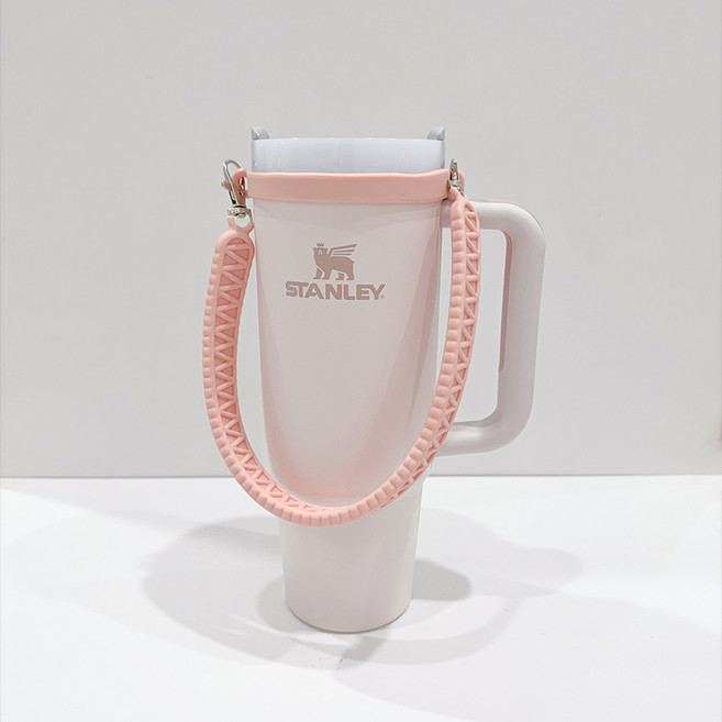 금깨비 텀블러 호환 악세사리 실리콘 스트랩, 핑크, 1개